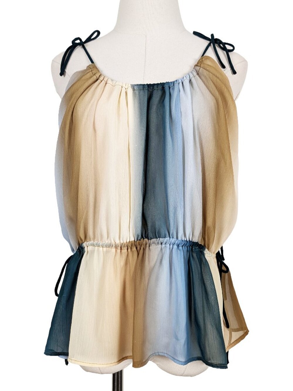 (Free with Purchase) H&M Ombre Camisole Tank Top Size 4 Small Blue Tan